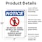 Signmission Do Not Sit Stand, 7 in W x Rectangle, Plastic OS-2PACK-NS-P-710-V-11366 - alternate 6